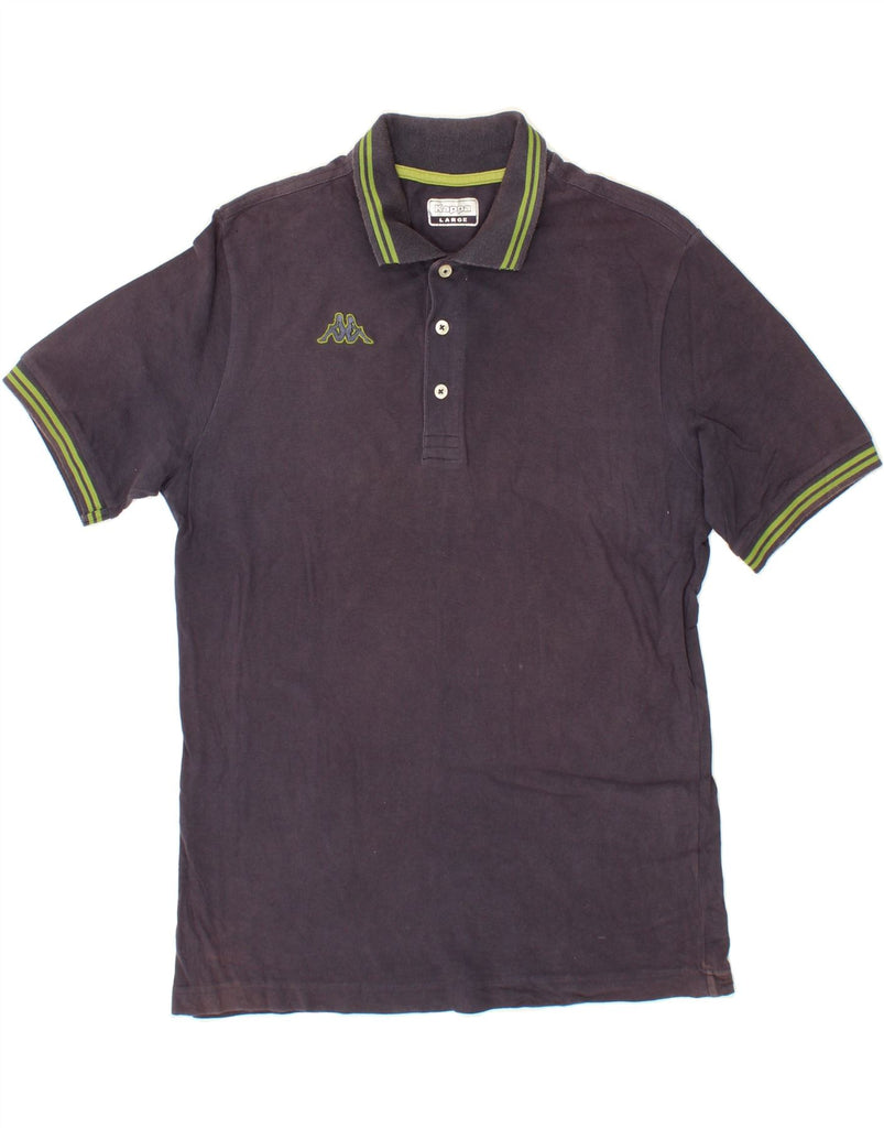 KAPPA Mens Polo Shirt Large Navy Blue Vintage Kappa and Second-Hand Kappa from Messina Hembry 