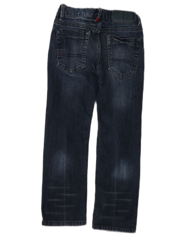 Tommy Hilfiger Boys Straight Jeans 5-6 Years W22 L19 Navy Blue Cotton