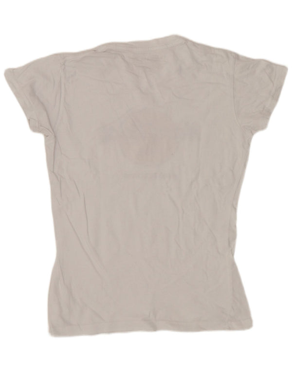 Hard Rock Cafe Womens Amsterdam Graphic T-Shirt Top UK 10 Small White