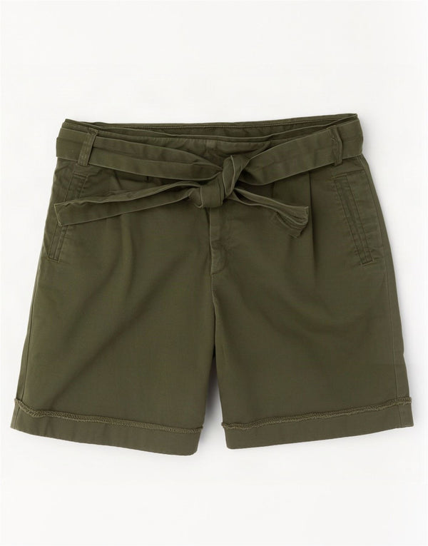 Oasis Womens Chino Shorts UK 10 Small W28 Khaki Cotton
