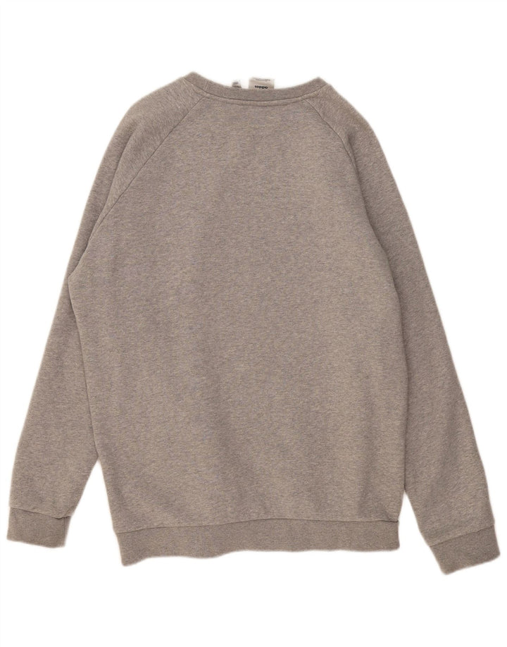 ADIDAS Mens Sweatshirt Jumper Large Grey Flecked Cotton