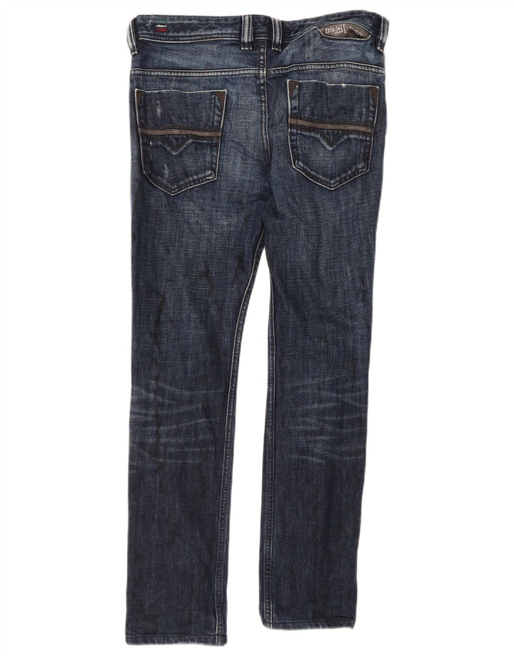Diesel Mens Safado Distressed Slim Jeans W29 L30 Blue Cotton