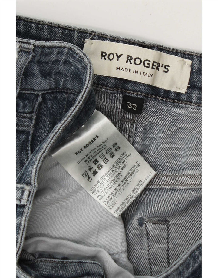 Roy Rogers Mens Straight Jeans W33 L31 Blue Cotton