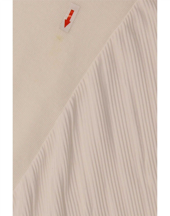 Zara Womens Long Sleeve Shift Dress UK 14 Medium White Polyester