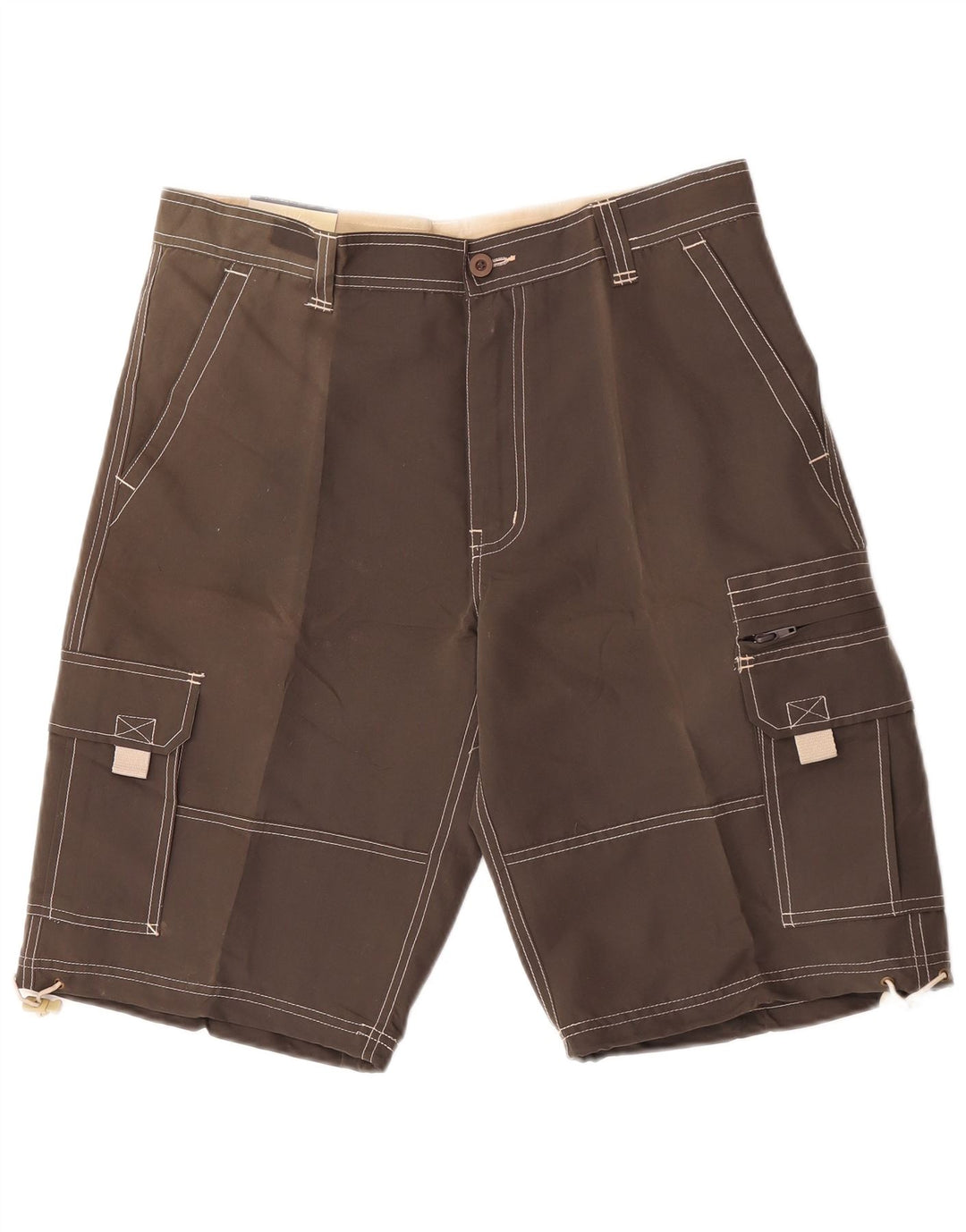 Corona Mens Cargo Shorts Large W34 Brown Polyester