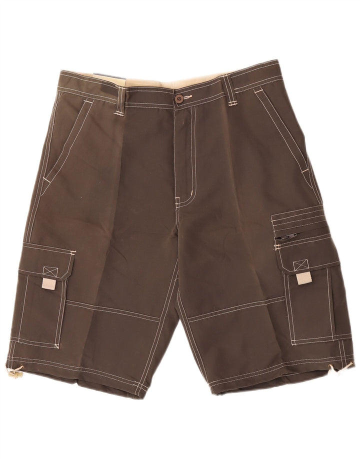 Corona Mens Cargo Shorts Large W34 Brown Polyester