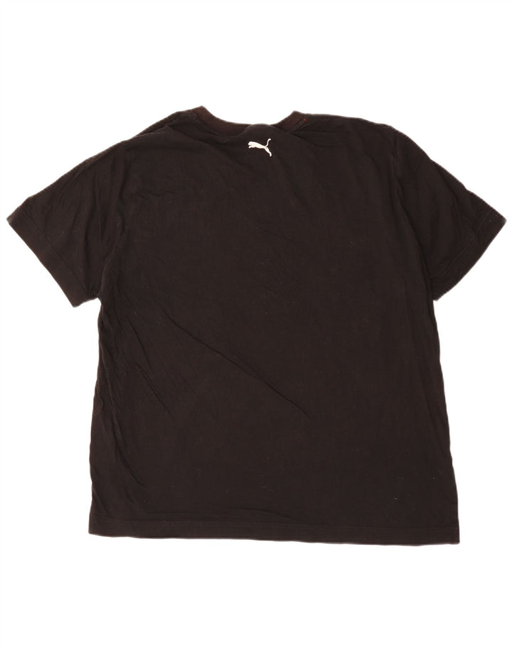 Puma Mens Graphic T-Shirt Top XL Black