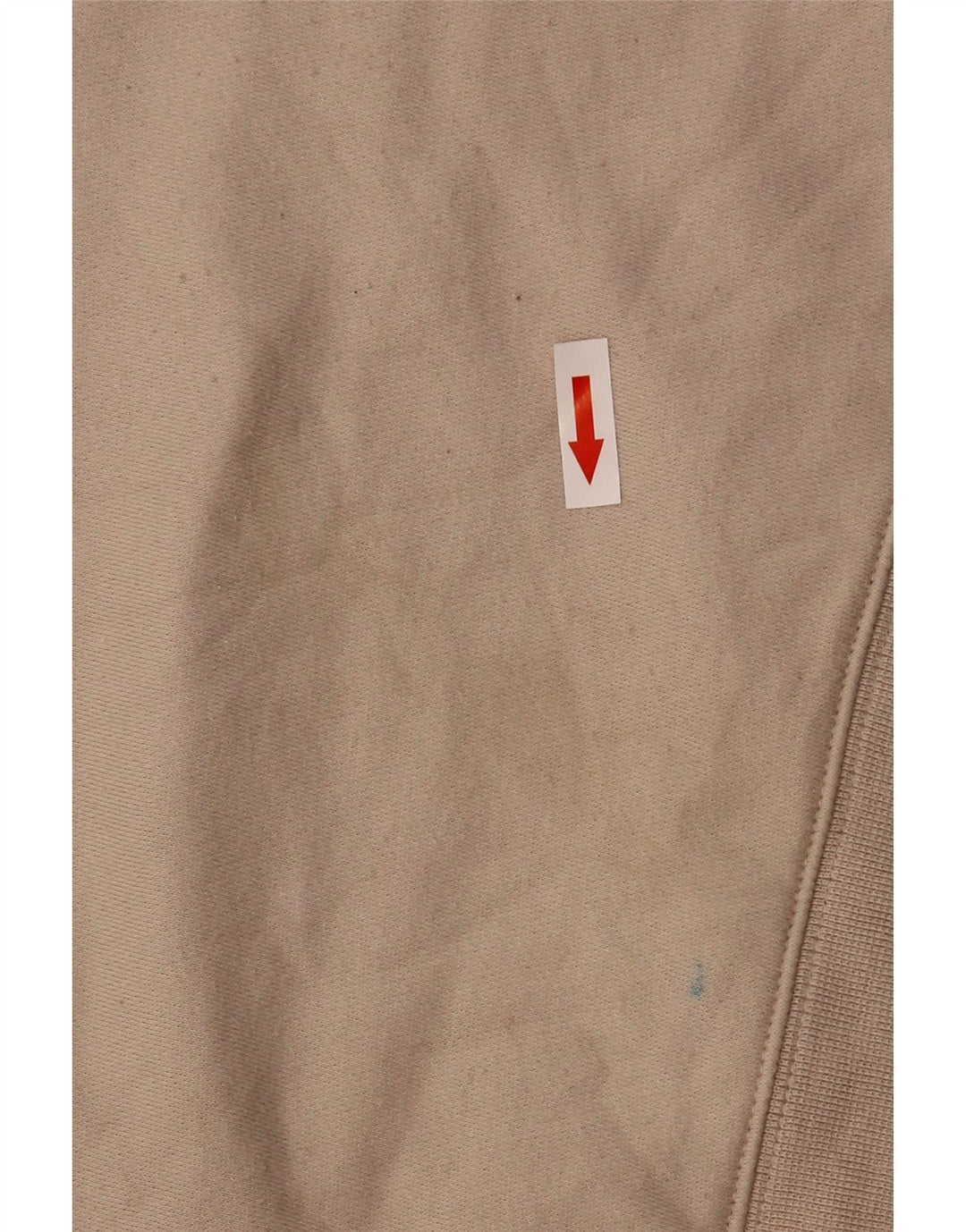 Adidas Womens Graphic Oversized Sweatshirt Jumper UK 8 Small Beige Cotton