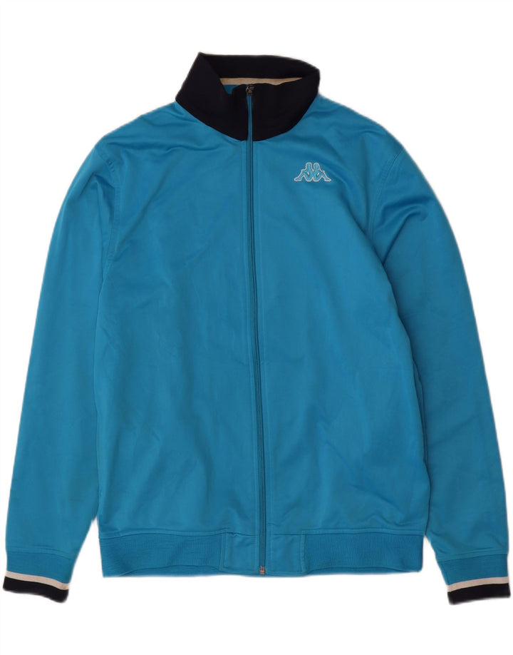 KAPPA Mens Tracksuit Top Jacket Medium Blue Colourblock Polyester