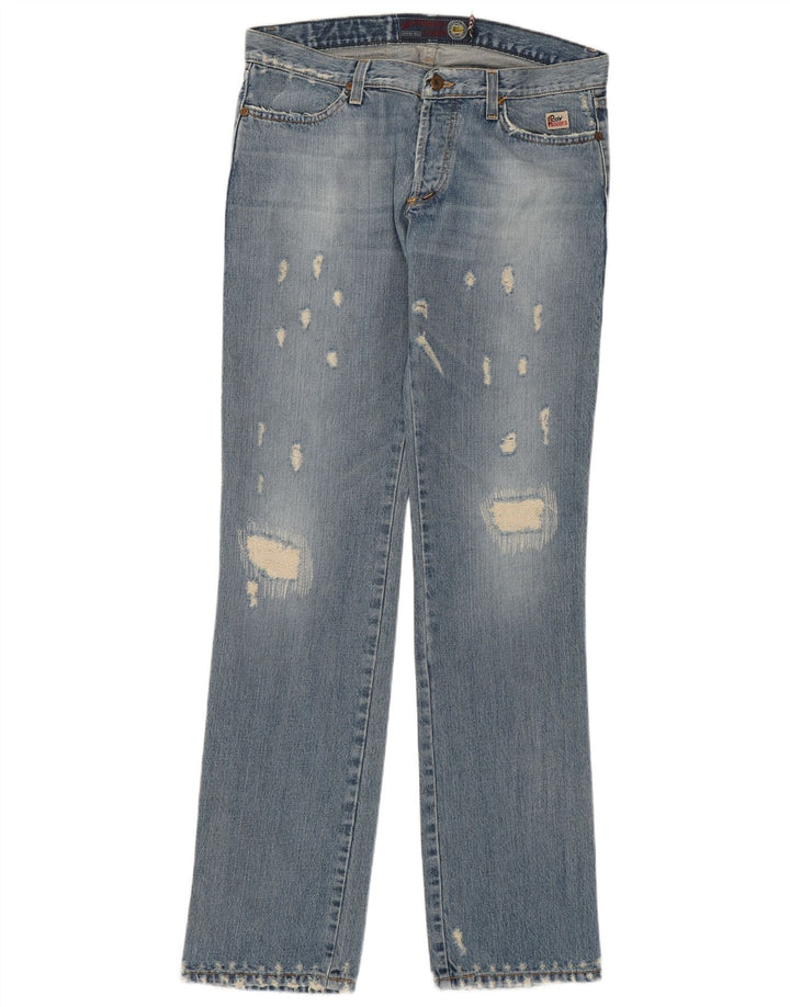 ROY ROGERS Mens Slim Jeans W32 L35 Blue Cotton
