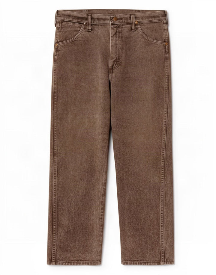 Wrangler Mens Straight Jeans W32 L28 Brown