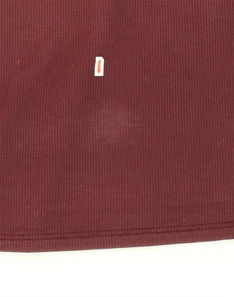 MOUNTAIN WAREHOUSE Mens Zip Neck Sweatshirt Jumper Medium Burgundy Cotton | Vintage Mountain Warehouse | Thrift | Second-Hand Mountain Warehouse | Used Clothing | Messina Hembry 