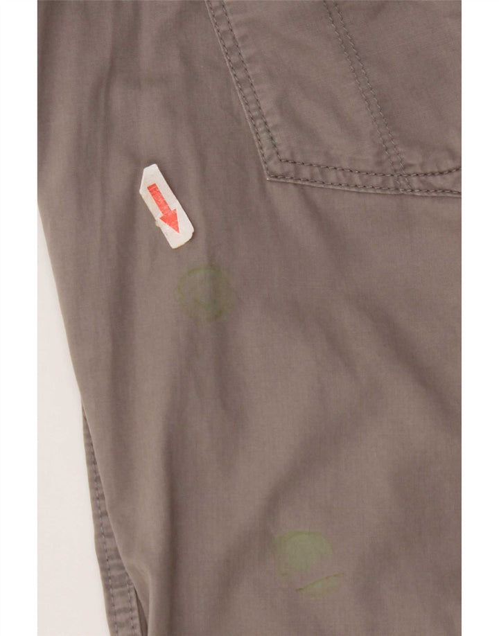 Eddie Bauer Womens Chino Shorts US 12 Large W34  Grey Cotton