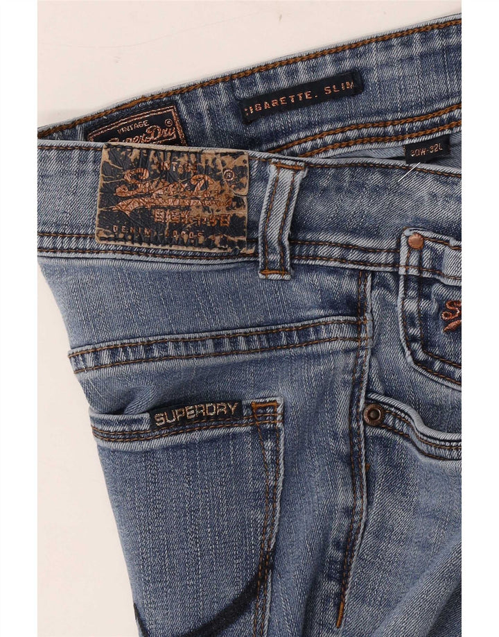 Superdry Womens Cigarette Slim Jeans W30 L32 Blue