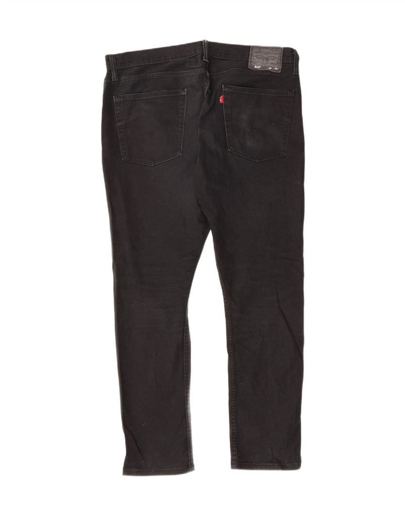 LEVI'S Mens 513 Slim Straight Jeans W36 L30 Black Cotton Vintage Levi's and Second-Hand Levi's from Messina Hembry 