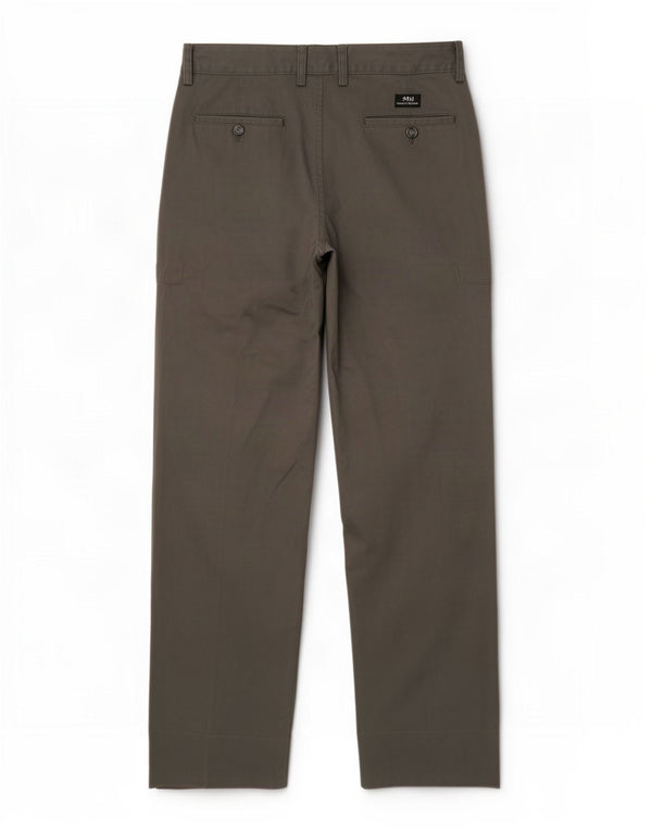 Belfe Mens Straight Chino Trousers IT 46 Small W30 L30 Grey Cotton