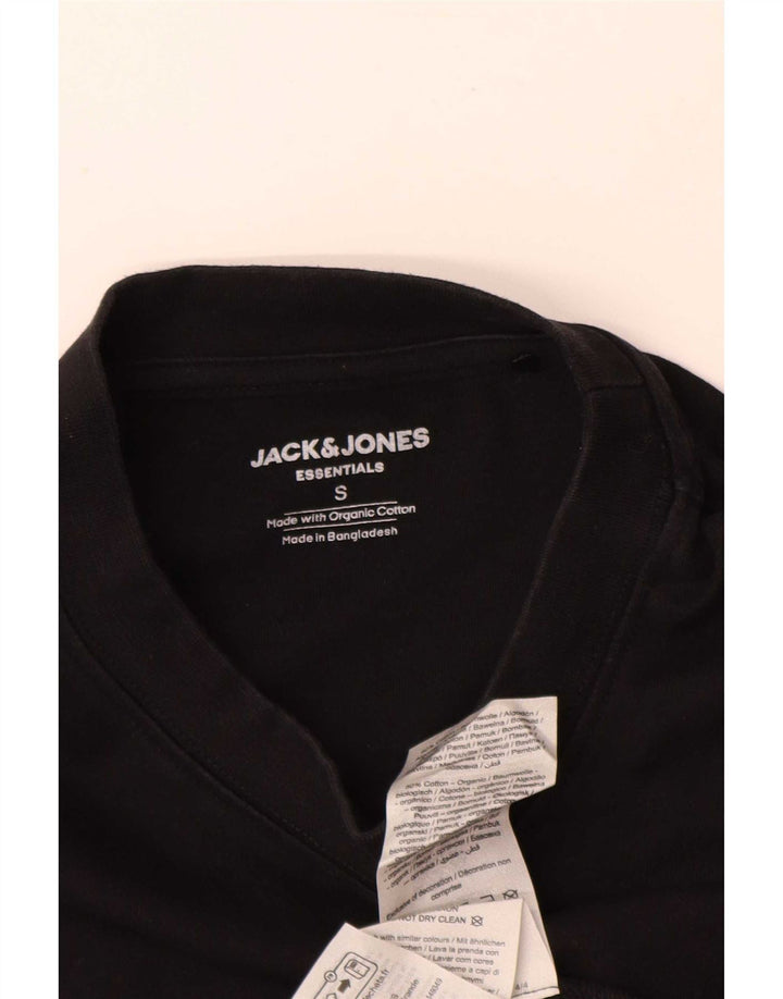 Jack & Jones Mens Loose Fit T-Shirt Top Small Black