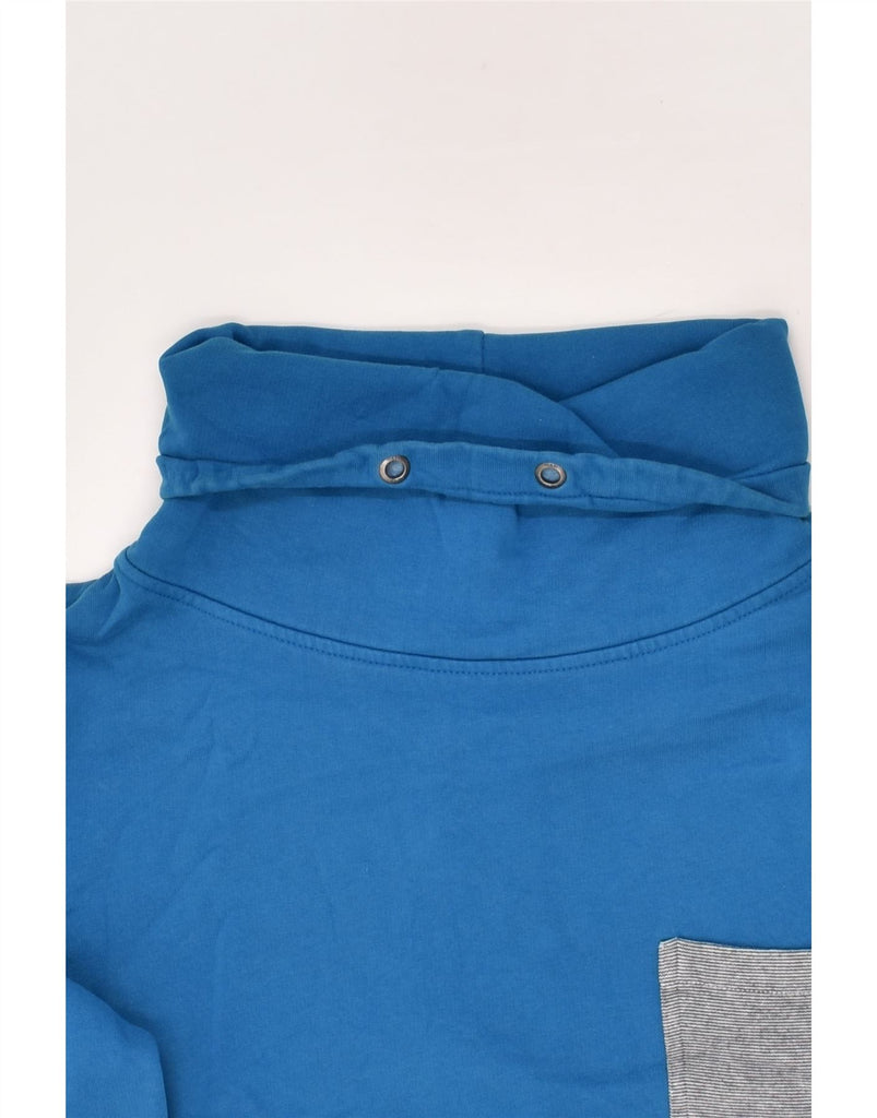 JACK & JONES Womens Loose Fit Roll Neck Sweatshirt Jumper UK 10 Small Blue | Vintage Jack & Jones | Thrift | Second-Hand Jack & Jones | Used Clothing | Messina Hembry 