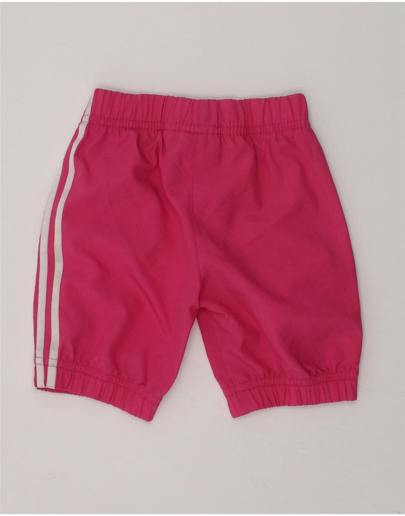 ADIDAS Baby Girls Sport Shorts 3-6 Months Pink Polyester | Vintage Adidas | Thrift | Second-Hand Adidas | Used Clothing | Messina Hembry 