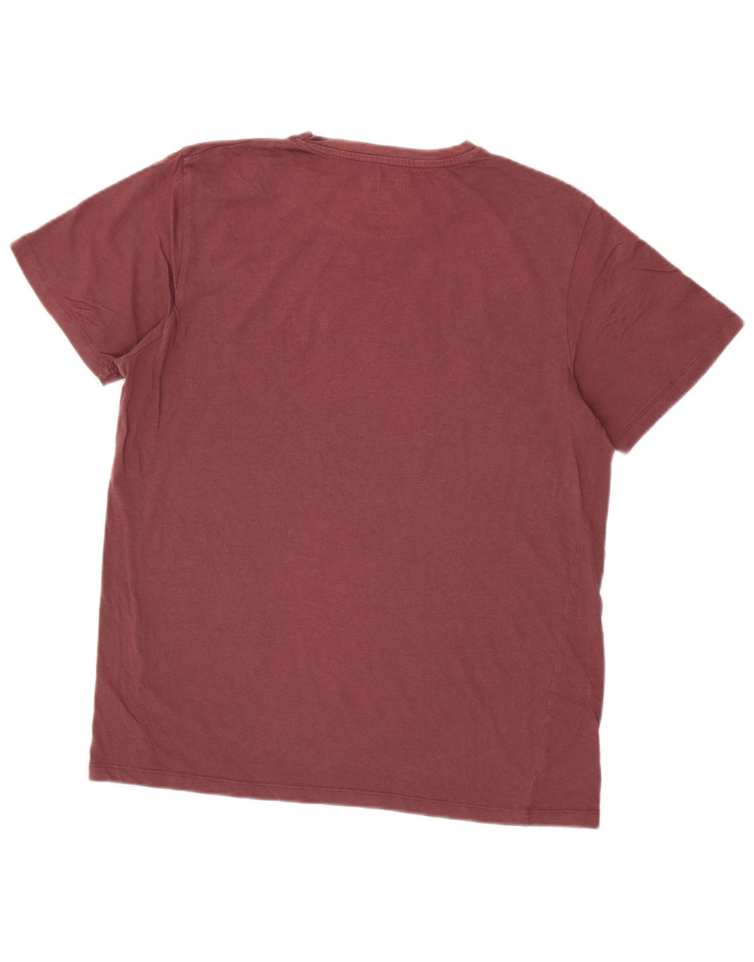Jack & Jones Mens Graphic T-Shirt Top Large Burgundy