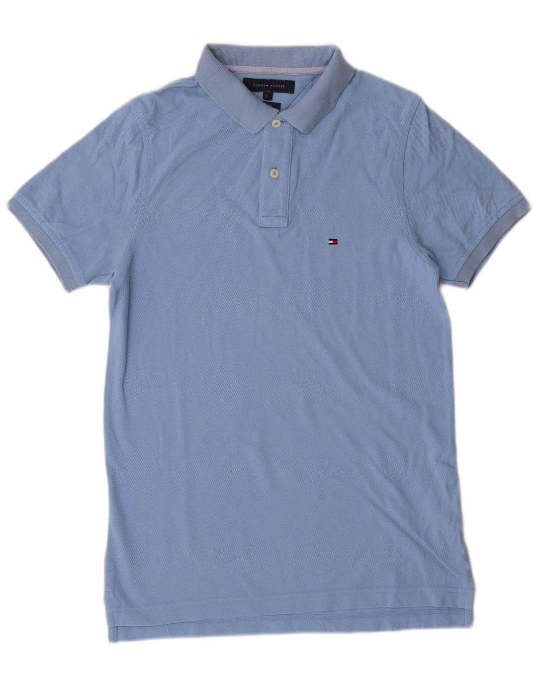 Tommy Hilfiger Mens Polo Shirt Small Blue Cotton