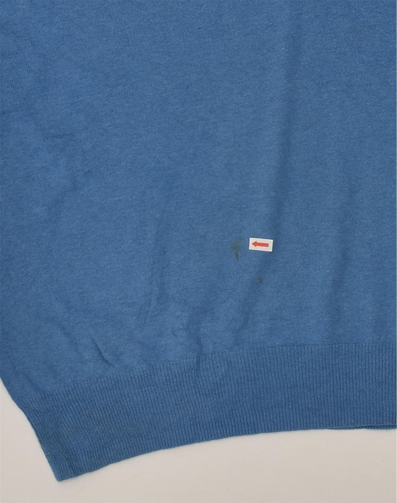 SUPERDRY Mens V-Neck Jumper Sweater Large Blue Cotton | Vintage Superdry | Thrift | Second-Hand Superdry | Used Clothing | Messina Hembry 