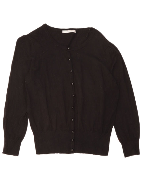 Marks & Spencer Womens Cardigan Sweater UK 14 Medium Black
