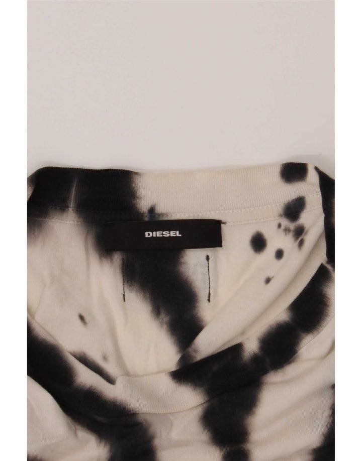 Diesel Mens Short Sleeve Graphic T-Shirt Top Small Multicoloured Tie Dye