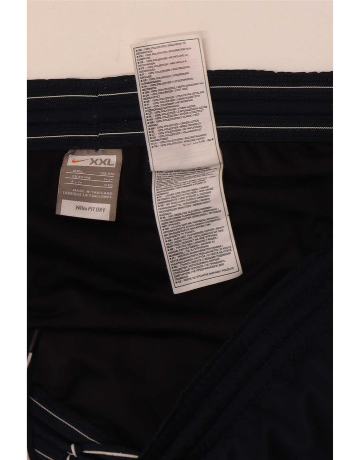 Nike Mens Sport Shorts UK 40/42 2XL Navy Blue Polyester