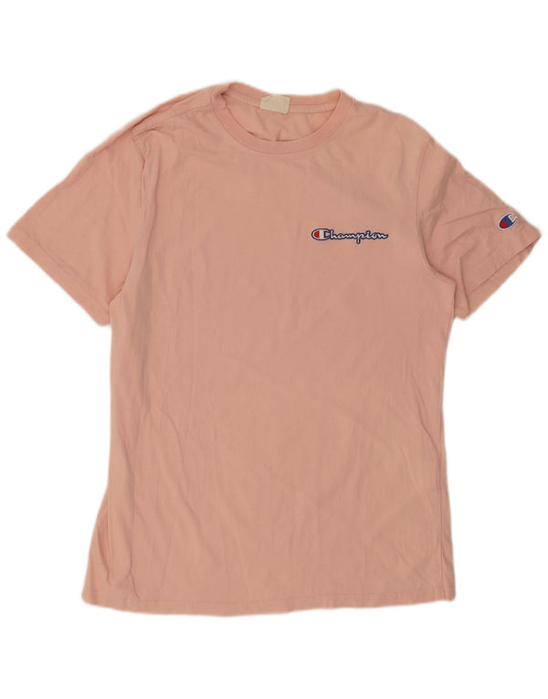 Champion Mens T-Shirt Top Large Pink Cotton