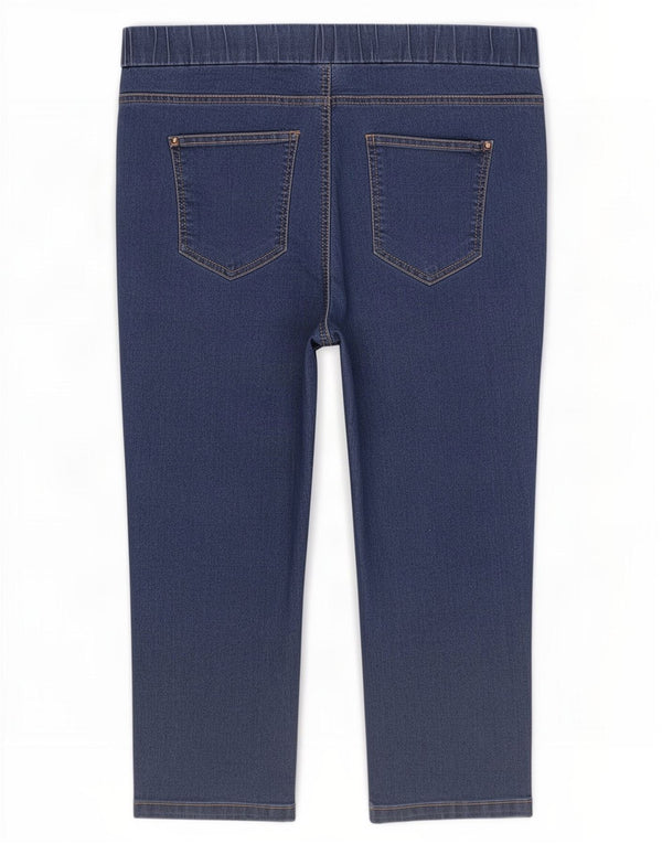 Marks & Spencer Womens Capri Jeans UK 18 XL W38 L21 Blue Cotton
