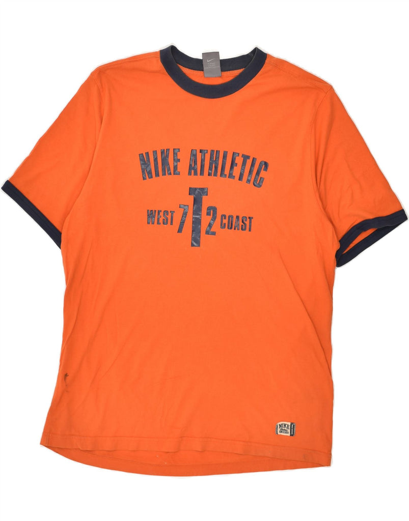 NIKE Mens Graphic T-Shirt Top UK 48/50 XL Orange Cotton | Vintage Nike | Thrift | Second-Hand Nike | Used Clothing | Messina Hembry 