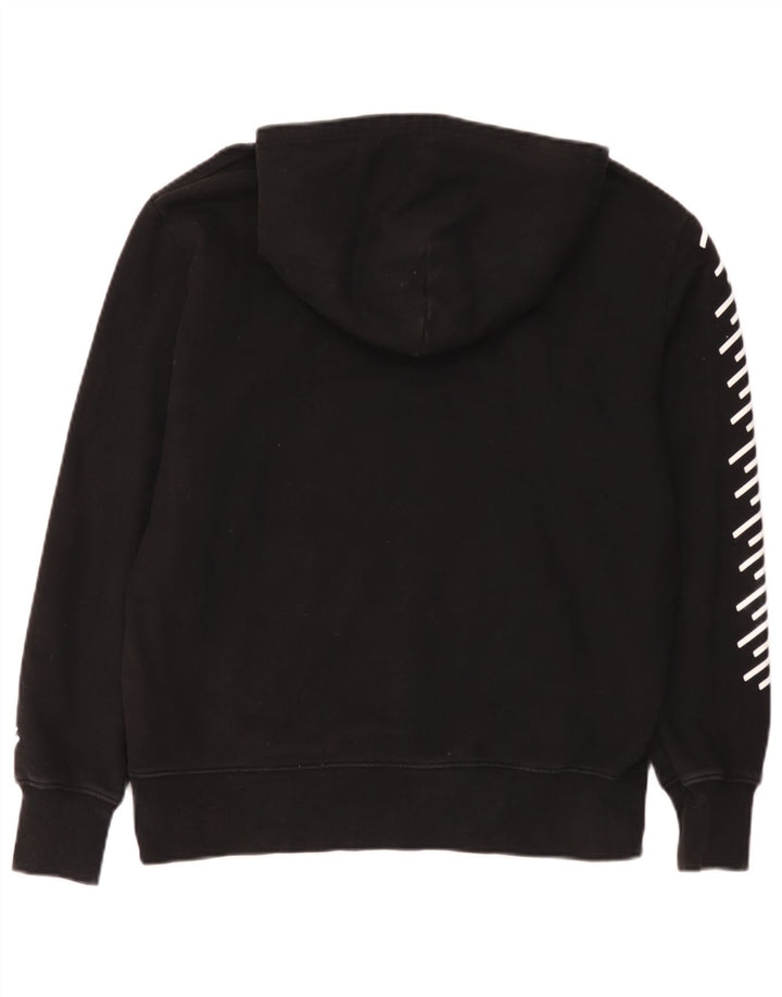 Superdry Mens Graphic Hoodie Jumper Large Black Cotton
