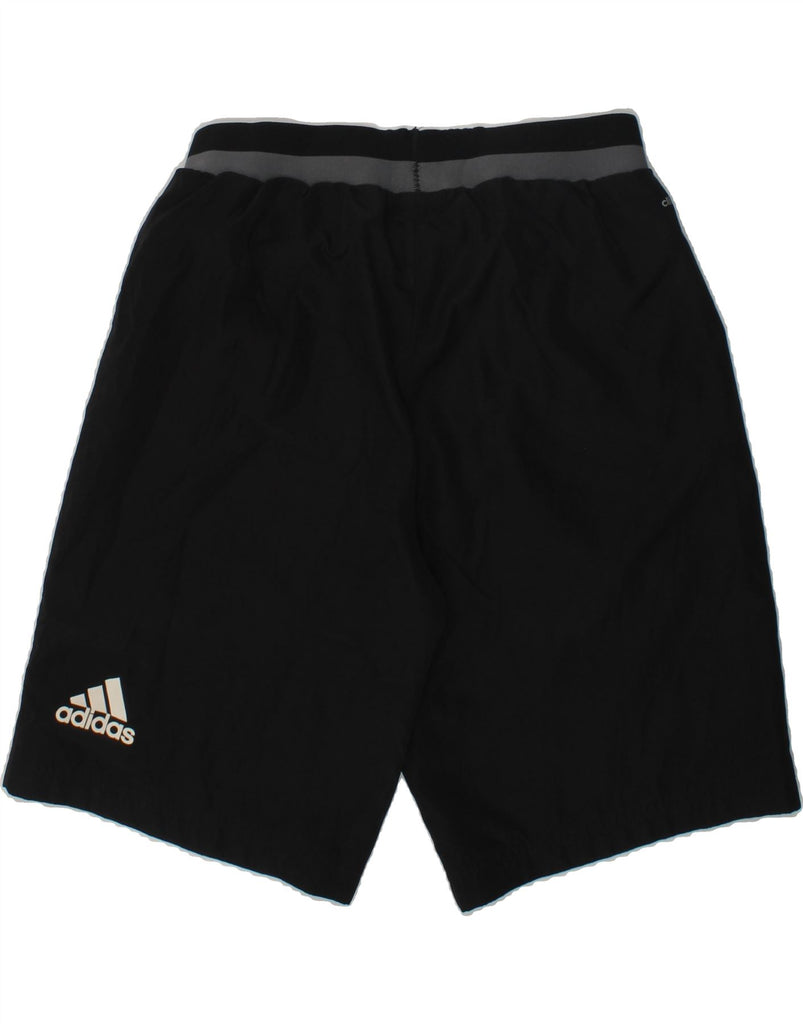 ADIDAS Boys Sport Shorts 11-12 Years Black Polyester | Vintage Adidas | Thrift | Second-Hand Adidas | Used Clothing | Messina Hembry 