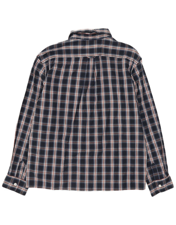 Timberland Mens Regular Fit Shirt Medium Navy Blue Check