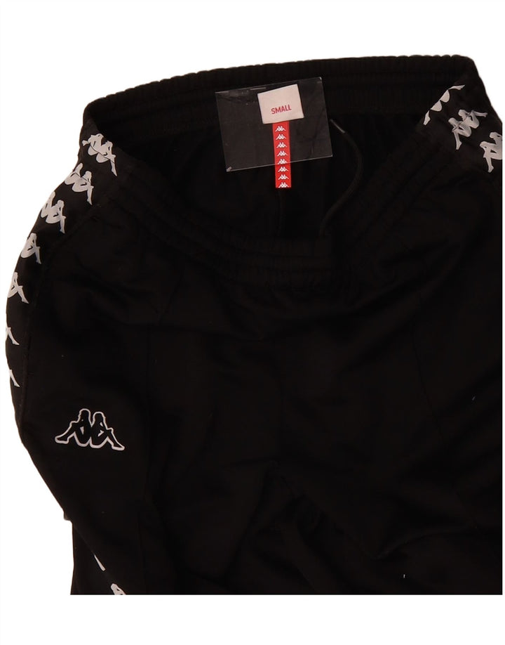 KAPPA Mens Graphic Tracksuit Trousers Small Black