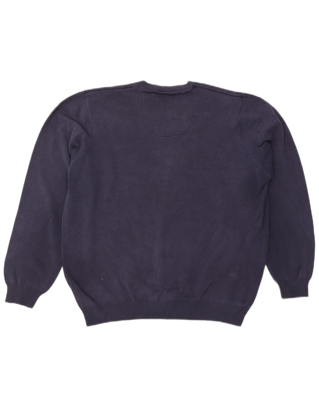 Marks & Spencer Mens Regular Fit V-Neck Jumper Sweater Large Navy Blue