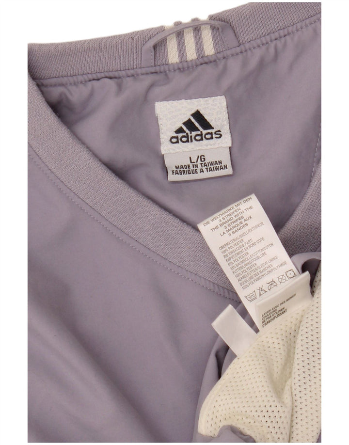 ADIDAS Womens Climashell Pullover Tracksuit Top UK 16 Large Purple