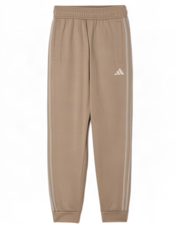Adidas Mens Tracksuit Trousers Joggers Small Beige Cotton