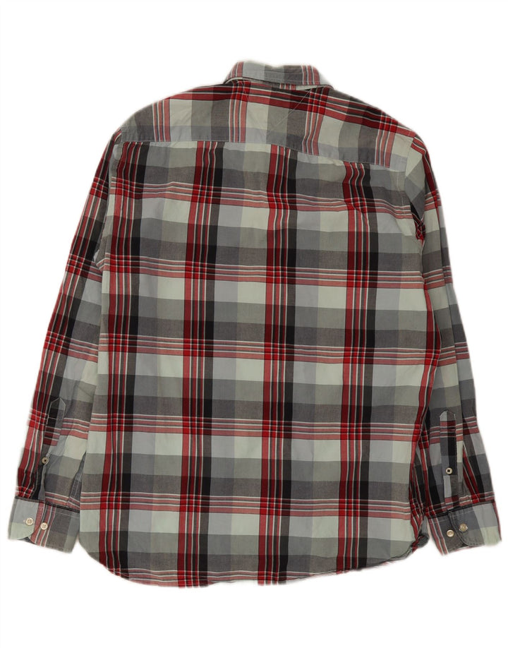 Tommy Hilfiger Mens Regular Fit Shirt Large Multicoloured Check Cotton