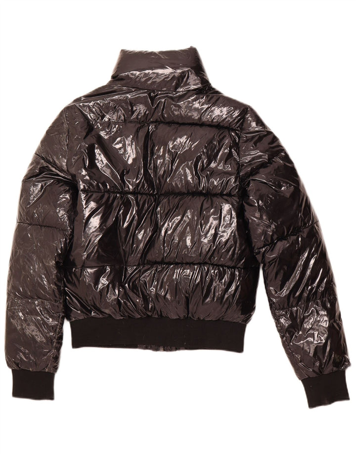 CHAMPION Womens Oversized Padded Jacket UK 6 XS Black