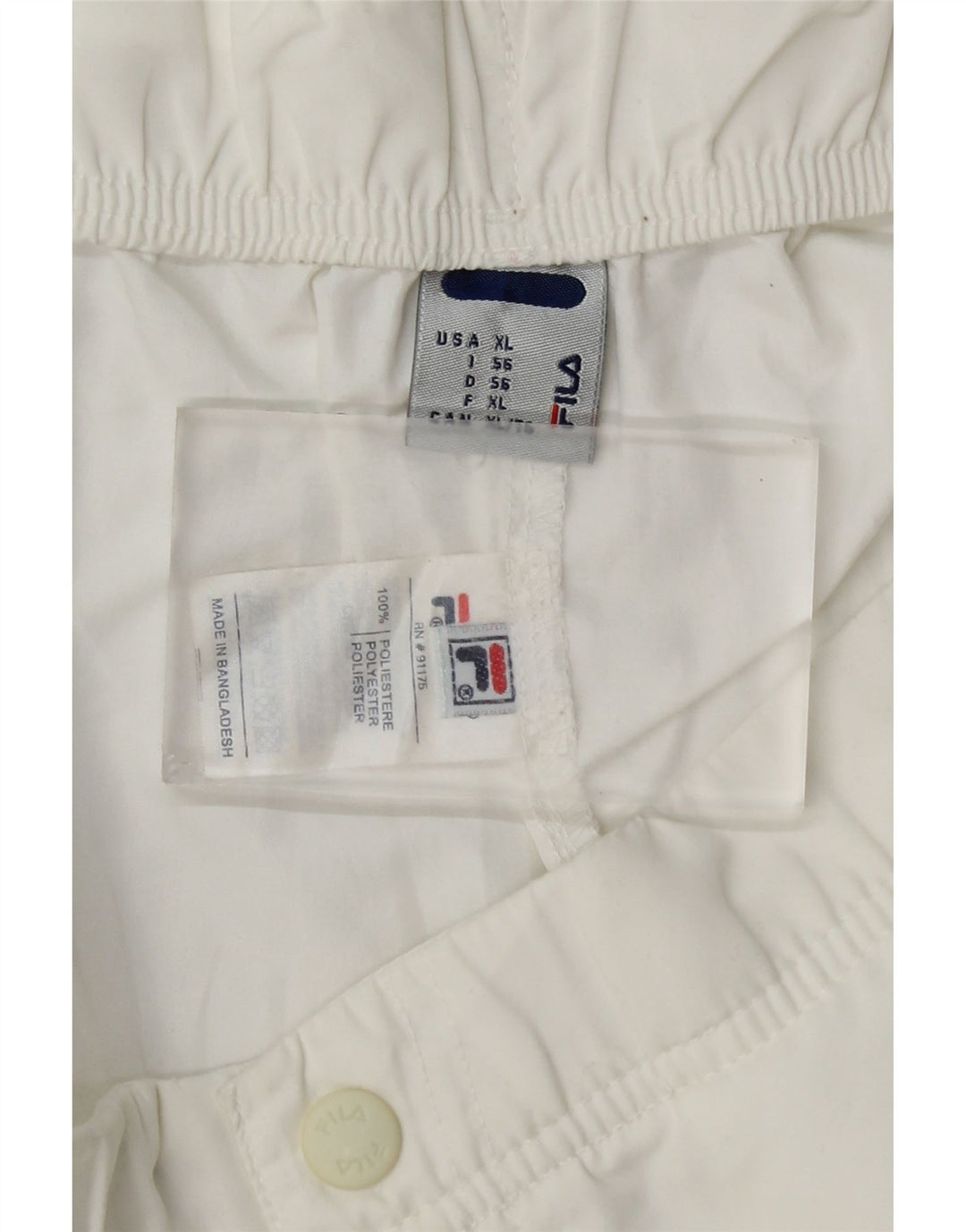 Fila Mens Capri Tracksuit Trousers IT 56 XL White Polyester