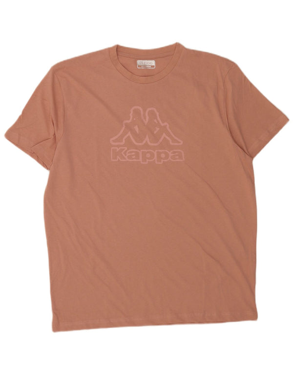 Kappa Mens Graphic T-Shirt Top 2XL Pink Cotton