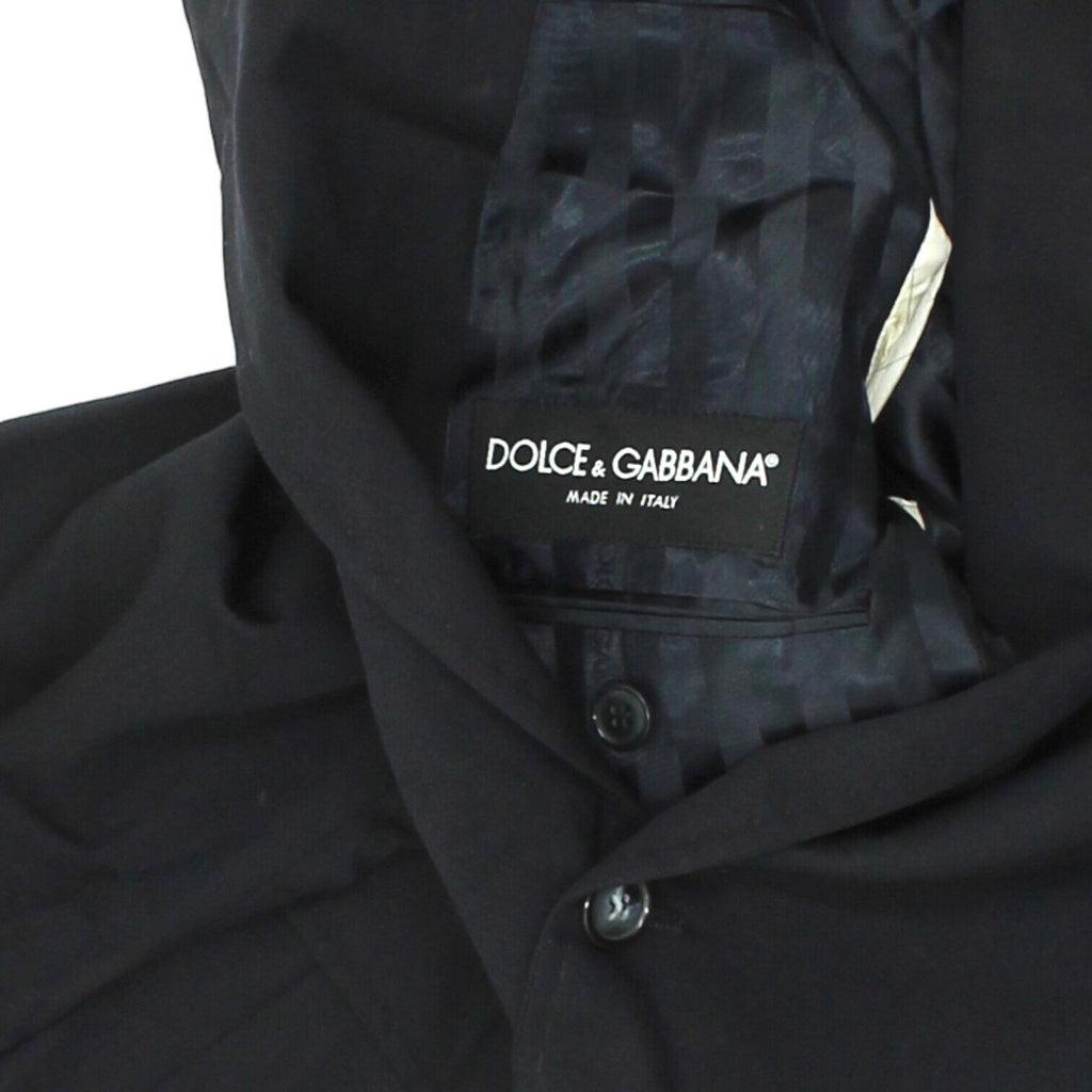 Dolce & Gabbana Mens Navy Blazer Jacket | Vintage High End Designer Suit VTG | Vintage Messina Hembry | Thrift | Second-Hand Messina Hembry | Used Clothing | Messina Hembry 