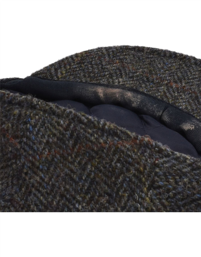 JOHN LEWIS Mens Flat Cap Small Grey Herringbone Wool | Vintage John Lewis | Thrift | Second-Hand John Lewis | Used Clothing | Messina Hembry 