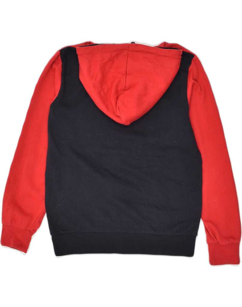 JACK & JONES Mens Graphic Hoodie Jumper Medium Red Colourblock Cotton | Vintage Jack & Jones | Thrift | Second-Hand Jack & Jones | Used Clothing | Messina Hembry 