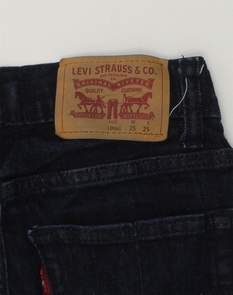 LEVI'S Girls 510 Skinny Jeans 9-10 Years W25 L25  Navy Blue Cotton | Vintage Levi's | Thrift | Second-Hand Levi's | Used Clothing | Messina Hembry 