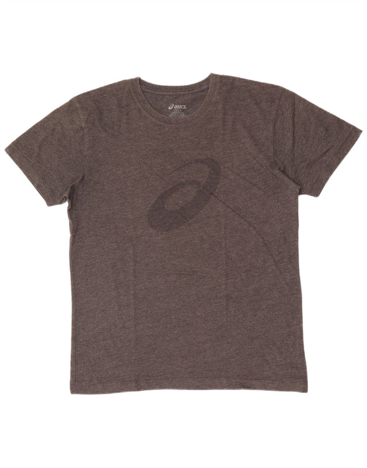 Asics Mens Graphic T-Shirt Top Large Grey