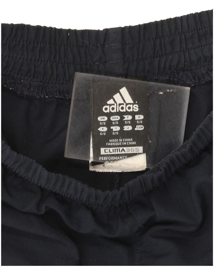 Adidas Mens Clima 365 Tracksuit Trousers Small  Navy Blue Polyester