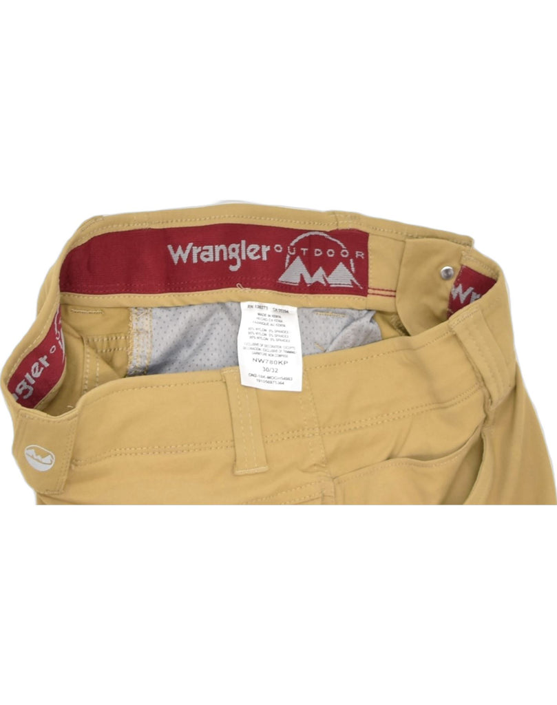 WRANGLER Mens Slim Windbreaker Trousers W30 L32 Yellow Nylon | Vintage | Thrift | Second-Hand | Used Clothing | Messina Hembry 